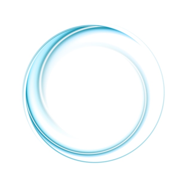 Fondo tecnológico de logotipo circular abstracto azul brillante diseño vectorial