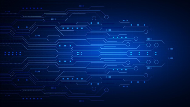 fondo tecnológico con sistema de conexión de datos digitales de alta tecnología y diseño electrónico de computadora