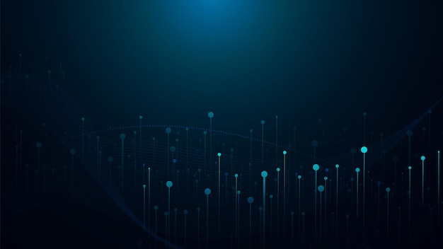 fondo tecnológico con sistema de conexión de datos digitales hitech y diseño electrónico informático