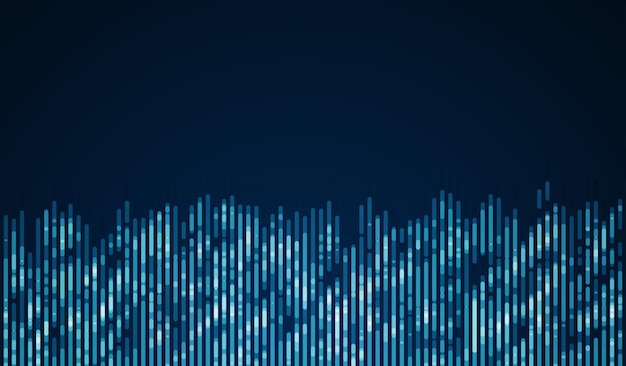 Fondo tecnológico Visualización de big data Líneas de datos abstractas tecnológicas