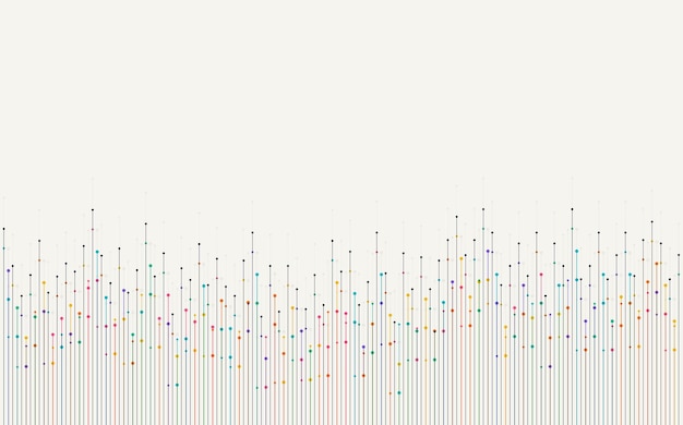 Fondo tecnológico Visualización de grandes datos Técnica de líneas de datos abstractas con puntos Tabla de circuitos Tabla base