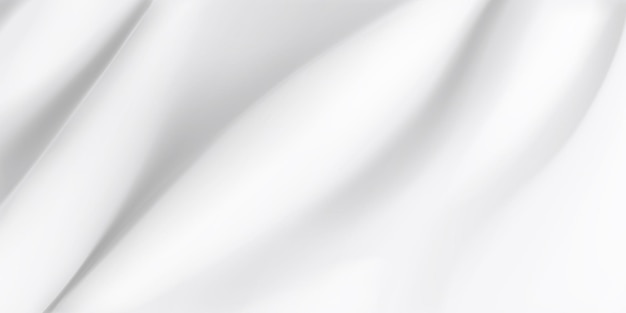 Fondo de tela blanca con varios pliegues