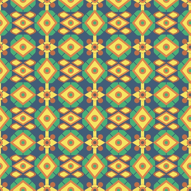 Fondo de tela de diseño de impresión de estilo retro de patrones geométricos sin fisuras abstractos