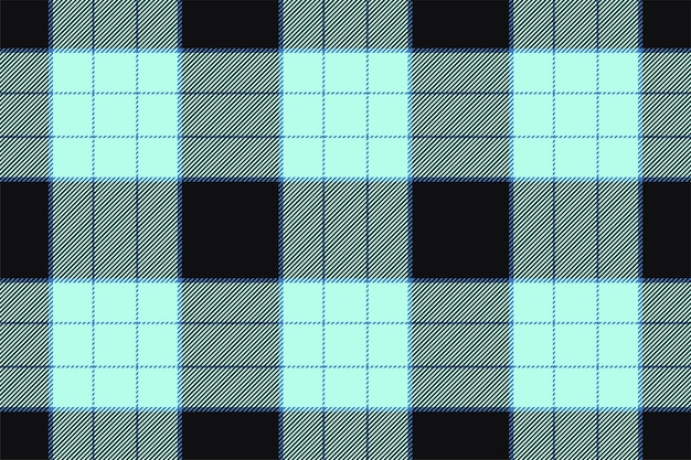 Fondo de tela escocesa comprobar patrón sin costuras en azul textura de tela vectorial para impresión textil papel de regalo tarjeta de regalo o papel tapiz