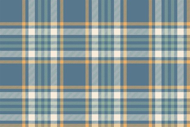 Fondo de tela escocesa comprobar patrón sin costuras en azul Textura de tela vectorial para impresión textil papel de regalo tarjeta de regalo o papel tapiz