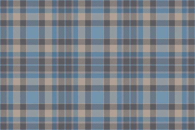 Fondo de tela escocesa comprobar patrón sin costuras en azul Textura de tela vectorial para impresión textil papel de regalo tarjeta de regalo o papel tapiz
