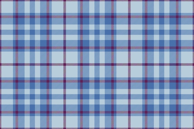 Fondo de tela escocesa comprobar patrón sin costuras en azul Textura de tela vectorial para impresión textil papel de regalo tarjeta de regalo o papel tapiz