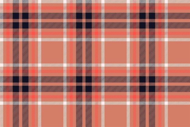 Fondo de tela escocesa comprobar patrón sin costuras en rojo Textura de tela vectorial para impresión textil papel de regalo tarjeta de regalo o papel tapiz