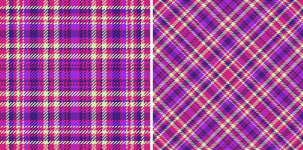 Fondo de tela escocesa Patrón textura sin costura Tartán comprobar textil vector