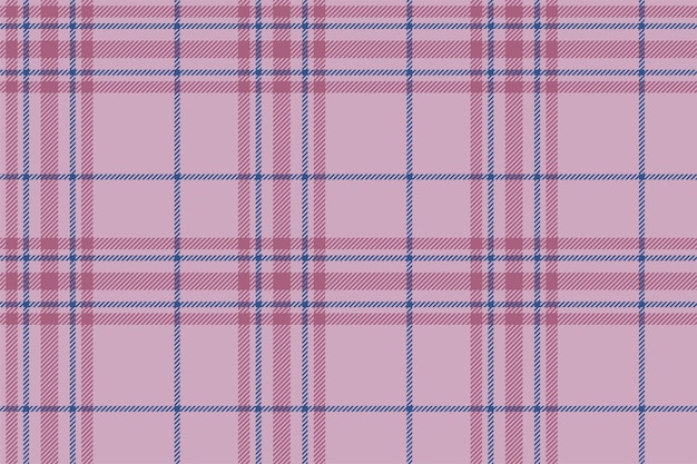 Fondo de tela escocesa de patrones sin fisuras en rosa Textura de tela vectorial para impresión textil papel de regalo tarjeta de regalo o papel tapiz