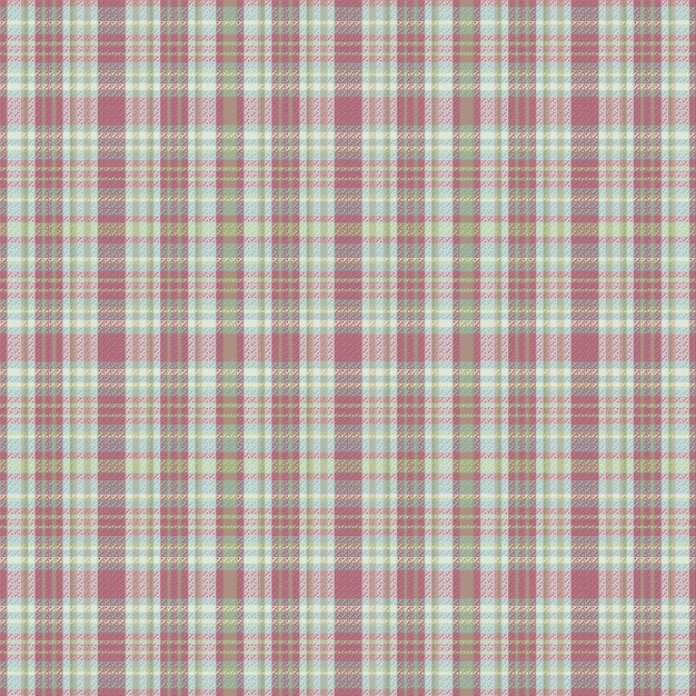 Fondo de tela escocesa de tartán sin costuras con color pastel Ilustración vectorial