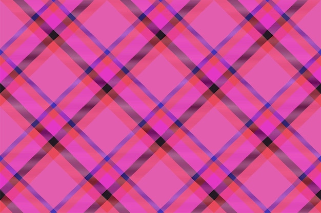 Fondo de tela escocesa de tartán patrón sin costuras de verificación diagonal Textura de tela vectorial para impresión textil papel de regalo tarjeta de regalo papel tapiz diseño plano