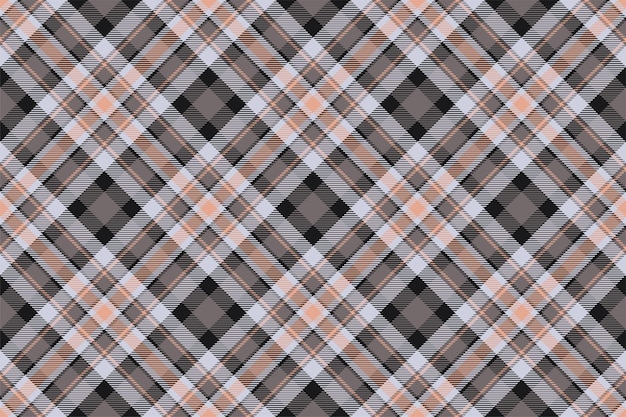 Fondo de tela escocesa de tartán patrón sin costuras de verificación diagonal Textura de tela vectorial para impresión textil papel de regalo tarjeta de regalo papel tapiz diseño plano