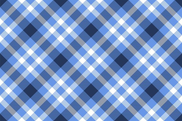 Fondo de tela escocesa de tartán patrón sin costuras de verificación diagonal Textura de tela vectorial para impresión textil papel de regalo tarjeta de regalo papel tapiz diseño plano