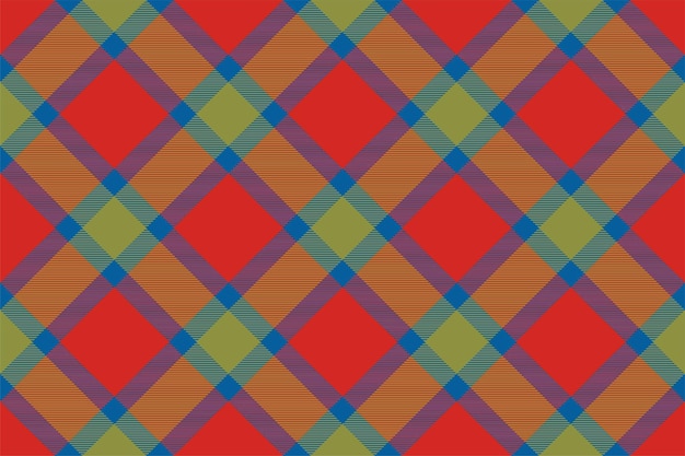 Fondo de tela escocesa de tartán, verificación diagonal, patrón sin costuras, textura de tela vectorial para impresión textil, papel de regalo, papel tapiz de tarjeta de regalo