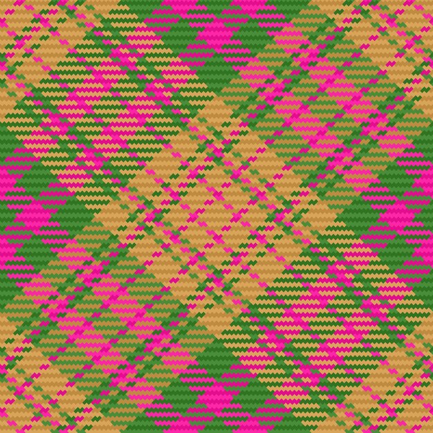 Fondo de tela escocesa de tela escocesa Patrón de textura tartán vectorial sin costuras