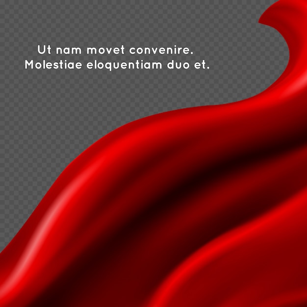 Vector fondo de tela roja de seda extracto