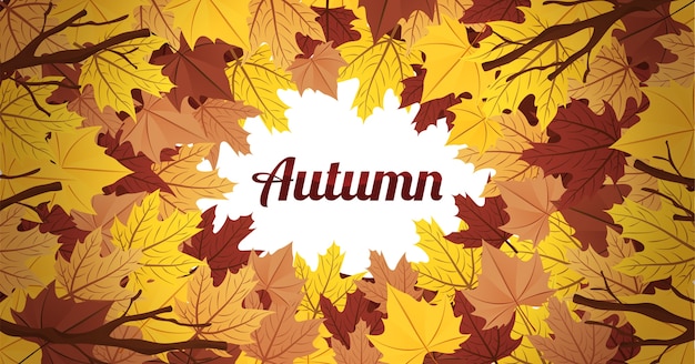 Fondo temático de otoño