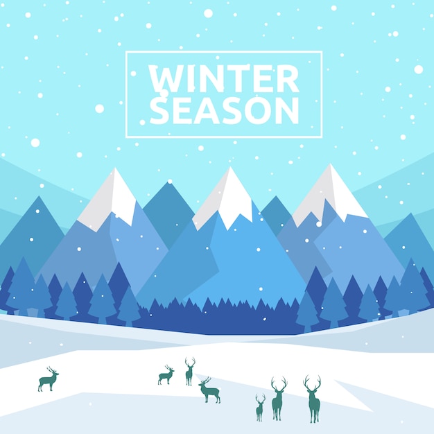 Fondo de temporada de invierno