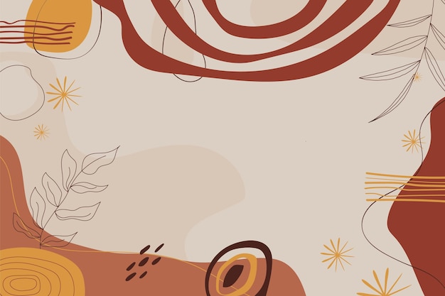 Fondo de terracota abstracto dibujado a mano