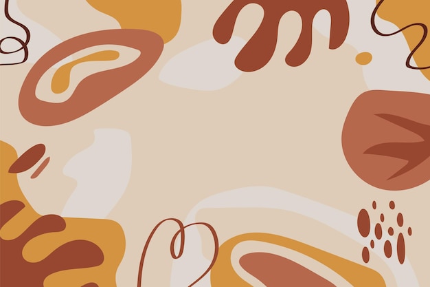 Fondo de terracota abstracto plano dibujado a mano