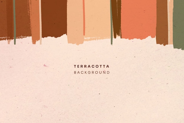 Vector fondo terracota dibujado a mano