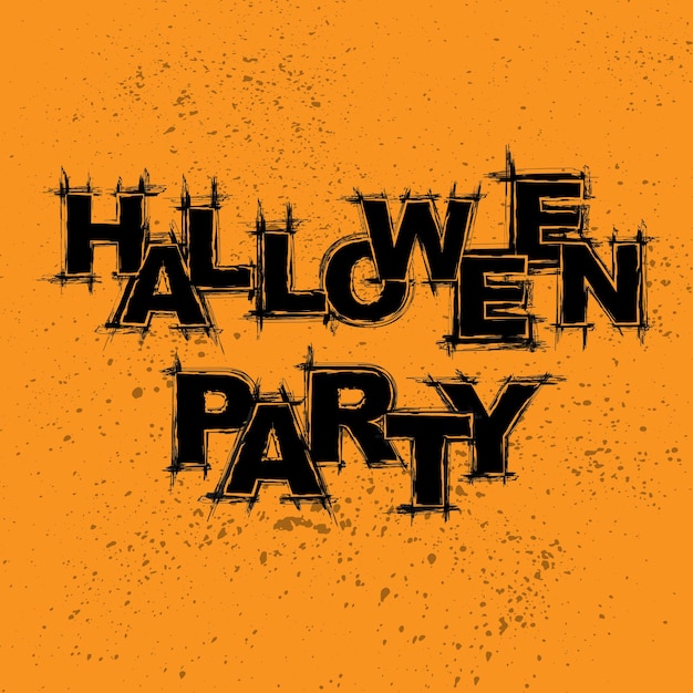 Fondo de texto grunge de Halloween