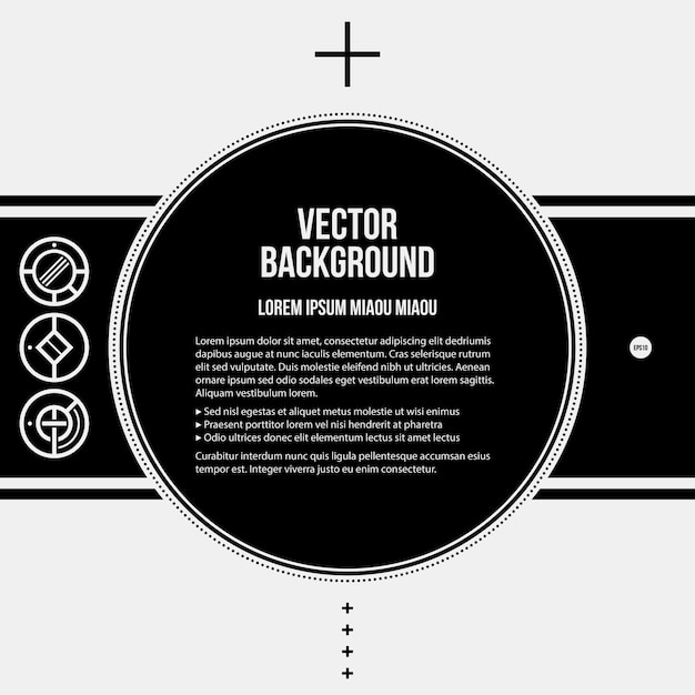 Vector fondo de texto monocromo en estilo estricto. útil para presentaciones y diseño web.