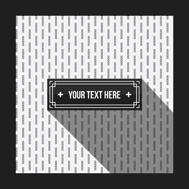 Vector fondo de texto con patrón monocromo. útil para presentaciones corporativas, publicidad y diseño web. estilo neutro
