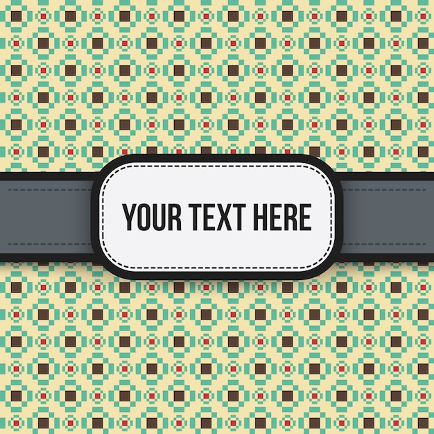Fondo de texto con el patrón pixelated colorido. útil para presentaciones, publicidad y diseño web.
