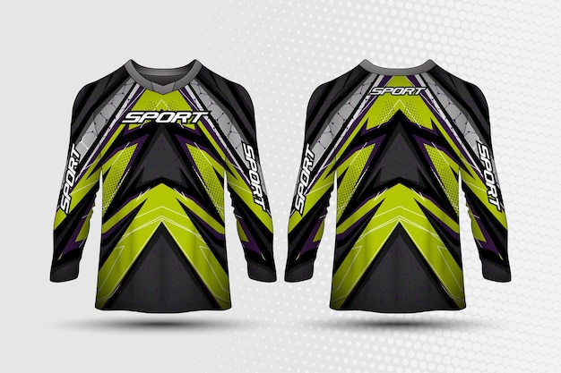 Fondo de textura abstracta deportiva de camiseta de manga larga para juegos de fútbol de ciclismo de jersey de carreras