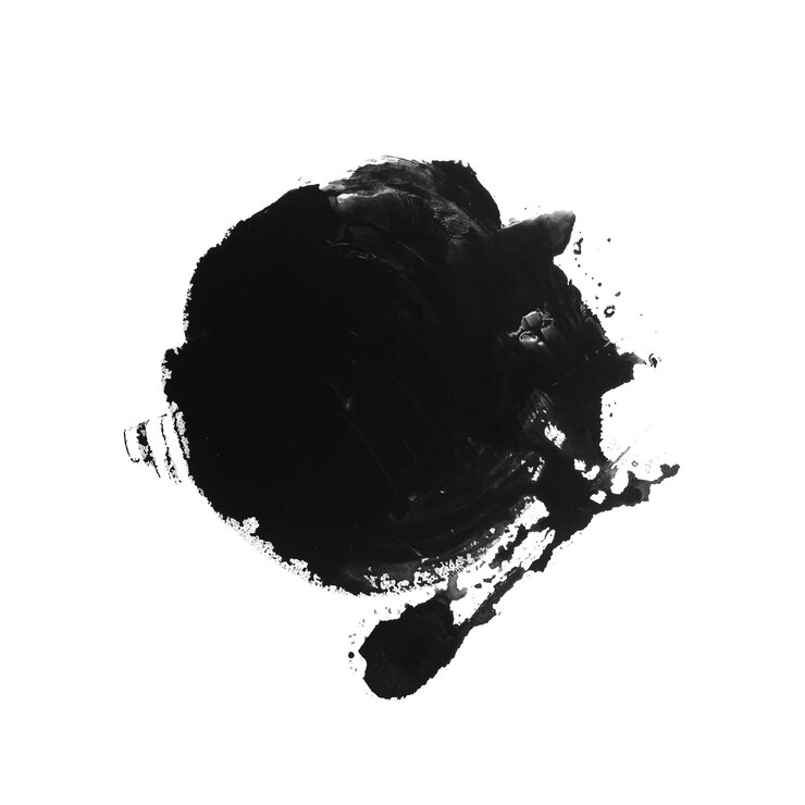 Vector fondo de textura de acuarela negra abstracta vector de salpicaduras de acuarela