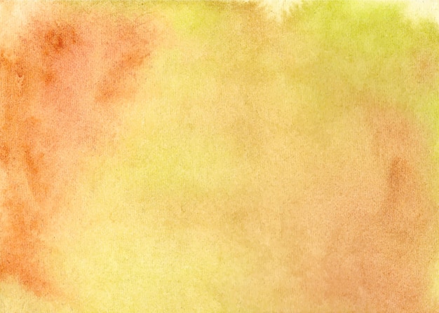 Fondo de textura de acuarela verde y naranja abstracto
