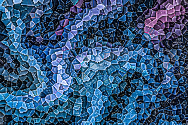 Vector fondo de textura de azulejos de mosaico de piedra de plástico de mármol polivinílico bajo colorido de naturaleza abstracta