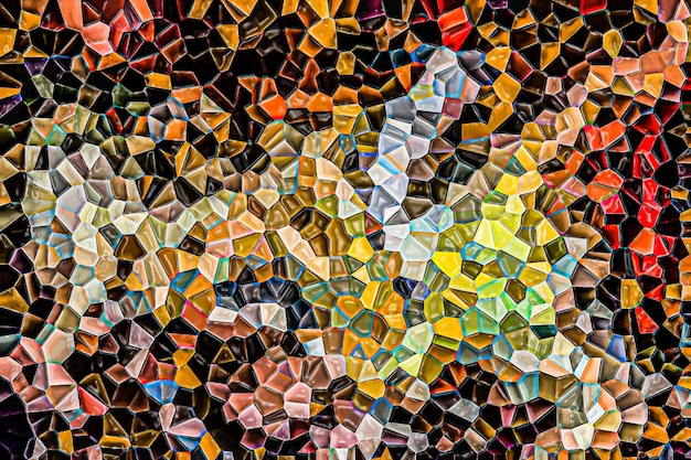 Vector fondo de textura de azulejos de mosaico de piedra de plástico de mármol polivinílico bajo colorido de naturaleza abstracta