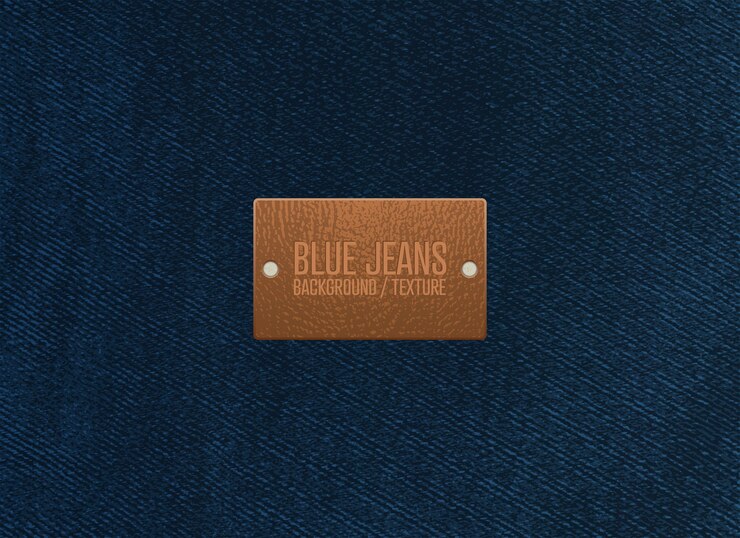 Vector fondo de textura de blue jeans. ilustración vectorial