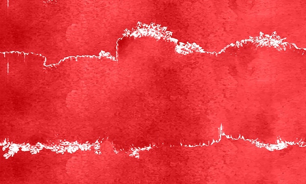 Vector fondo de textura de escarcha de tinta roja y acuarela