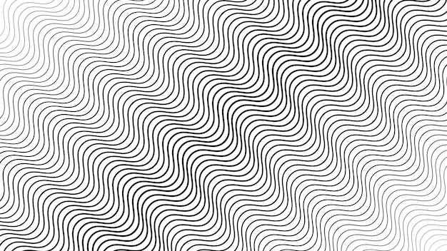 Fondo de textura geométrica de patrón sin costuras de línea negra y blanca para telón de fondo o diseño de tela