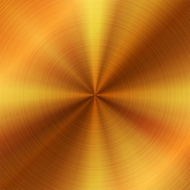 Fondo de textura de gradiente redondo de bronce vectorial abstracto