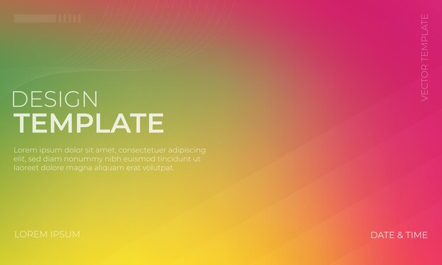 Fondo de textura de gradiente vectorial verde amarillo y magenta creativo