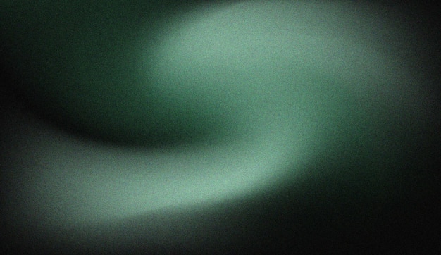 Fondo de textura de grano verde suave con luz sutil y gradiente de sombra para diseños de arte digital atmosféricos