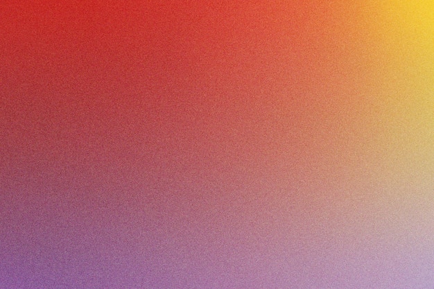 Fondo de textura granulada con gradiente de rojo amarillo y lavanda vibrante