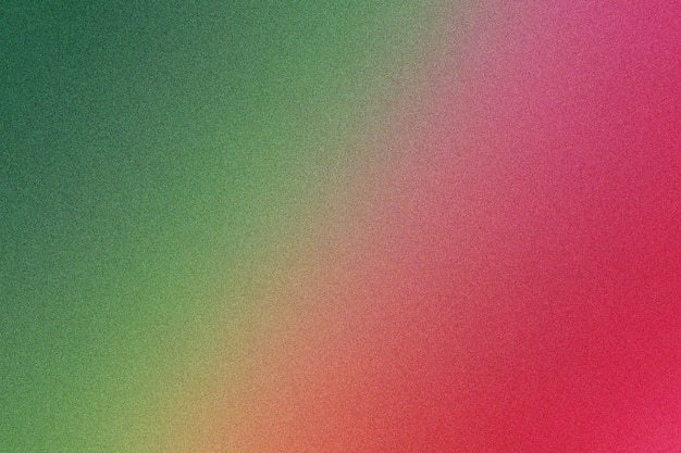 Fondo de textura granulada con gradiente vibrante en tonos de verde rojo y magenta