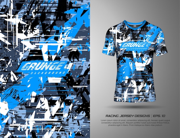 Fondo de textura grunge de deportes de camiseta para camiseta de carreras, descenso, ciclismo, fútbol, juegos.