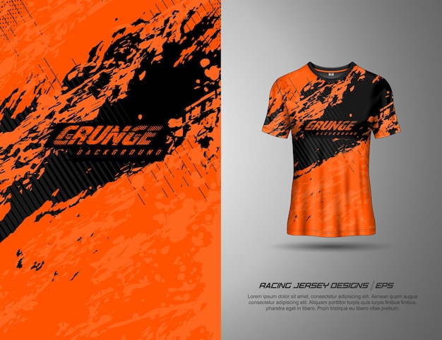 Fondo de textura grunge de deportes de camiseta para juegos de fútbol de ciclismo cuesta abajo de camiseta de fútbol