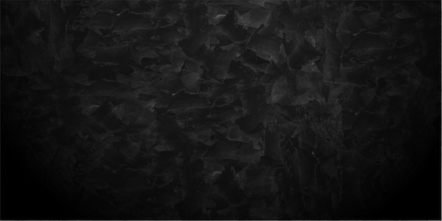 Vector fondo de textura grunge y lienzo negro oscuro