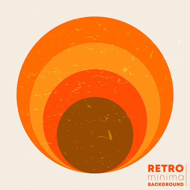 Fondo de textura grunge retro con el sol rayado vintage. ilustración vectorial.