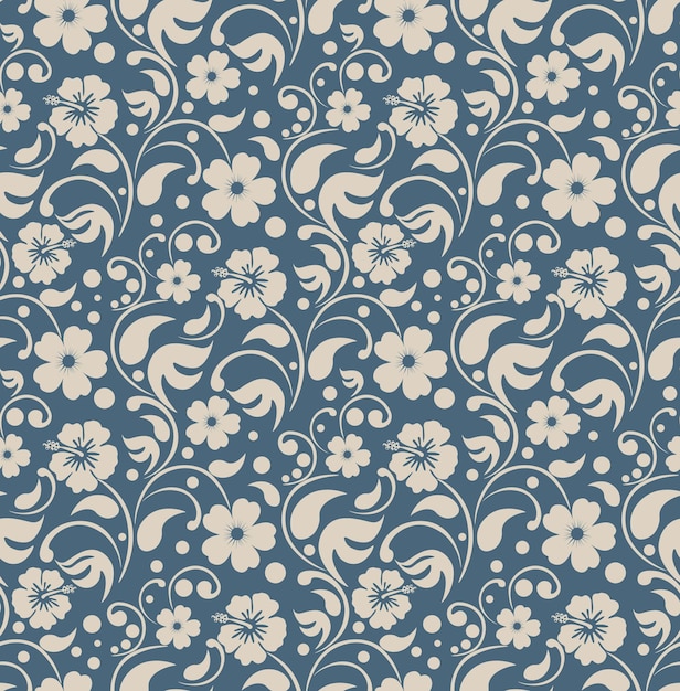 Fondo de textura de impresión de patrón floral de lujo