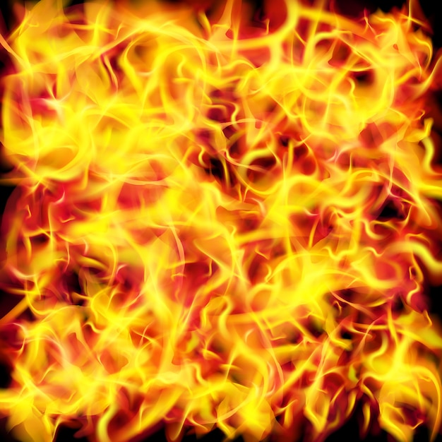 Fondo de textura de llama de fuego vectorial