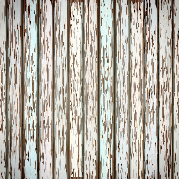Vector fondo de textura de madera blanco retro